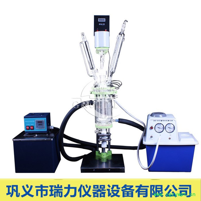 双层玻璃反应器 S212-1L-100L 双层玻璃反应釜  予华图3