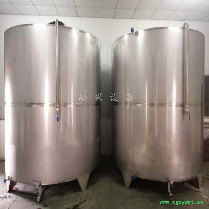 大型不锈钢储蓄罐 立式卧式储油罐 50吨不锈钢发酵罐 食品搅拌罐压力储罐图3