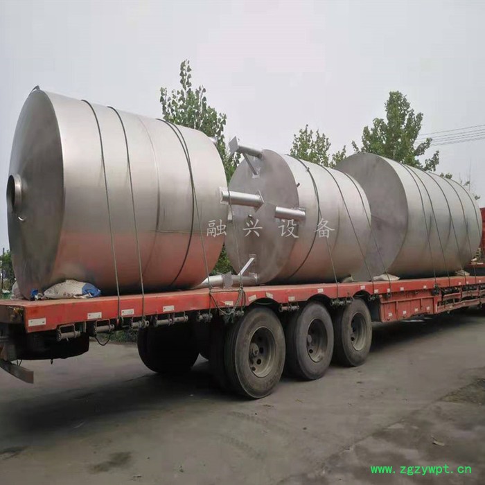 大型不锈钢储蓄罐 立式卧式储油罐 50吨不锈钢发酵罐 食品搅拌罐压力储罐图5