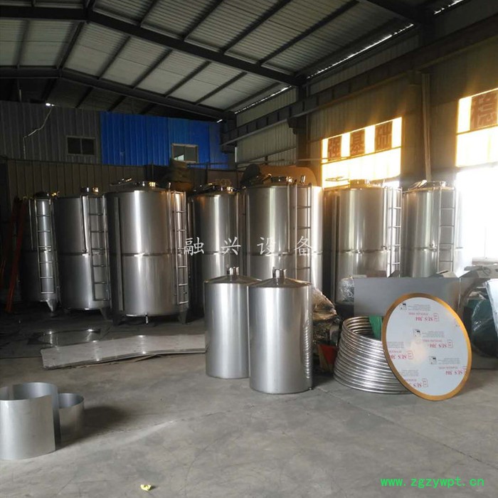 大型不锈钢储蓄罐 立式卧式储油罐 50吨不锈钢发酵罐 食品搅拌罐压力储罐图6