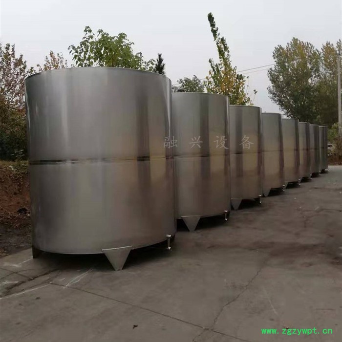 正规不锈钢储水罐 立式卧式储水罐 30吨不锈钢发酵罐 2吨储油罐化工储罐图2