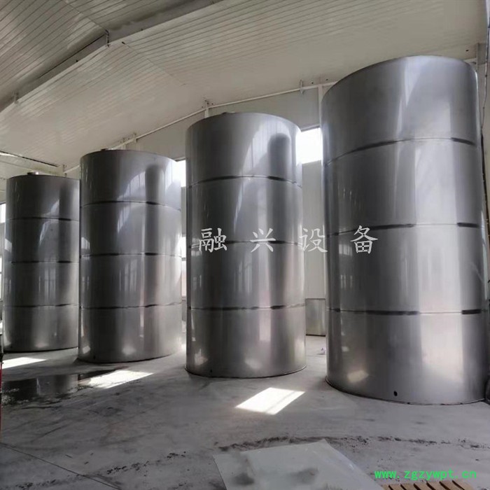 济宁大型酒厂验收储酒罐立式罐 烧酒设备 自走式打茬机现场制作 果酒发酵罐 酒罐图2