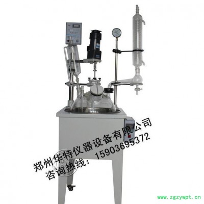 DF-80L单层玻璃反应釜/单层多功能玻璃反应器**