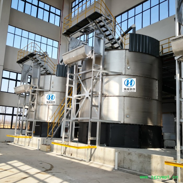 海能直销HNFJG-120 鸡粪（猪粪）好氧发酵罐  智能高温好氧发酵罐 生物有机肥设备图3