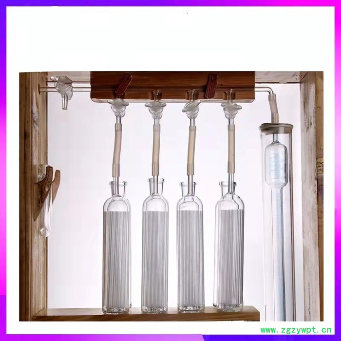 韦斯实验19021902奥氏气体分析仪四管气体分析器91型梳形管量气管4水准瓶干燥管气体吸收瓶图4