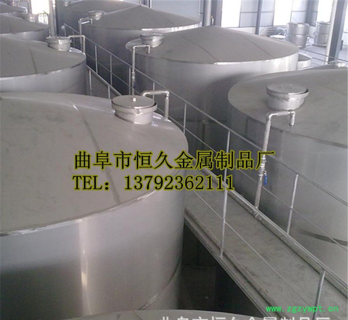 不锈钢酒类发酵罐|白酒储罐 大型储存压力罐 金属白钢罐图3