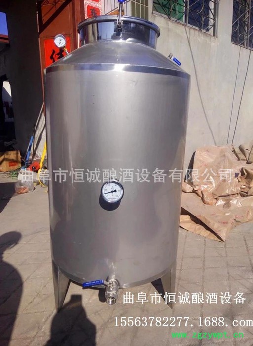 恒诚**304不锈钢立式储酒罐 1000斤2000斤发酵储存罐 批发定制 一件代发 304不锈钢发酵罐图5