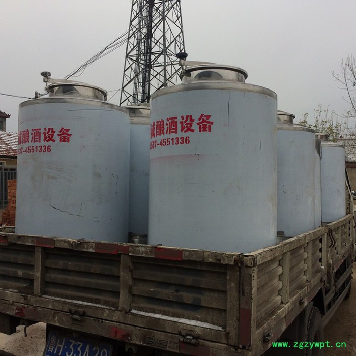恒诚**304不锈钢立式储酒罐 1000斤2000斤发酵储存罐 批发定制 一件代发 304不锈钢发酵罐图3