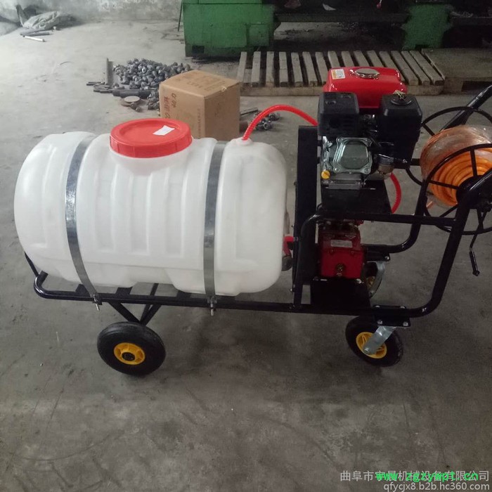 拉管式水田打药机双管双枪可施液体肥打药机 消毒机械灭菌设备图5