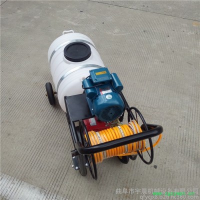 拉管式水田打药机双管双枪可施液体肥打药机 消毒机械灭菌设备