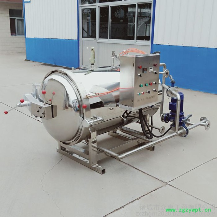 众惠900型真空袋装食品杀菌釜 燕窝灭菌设备 猪蹄杀菌锅图6