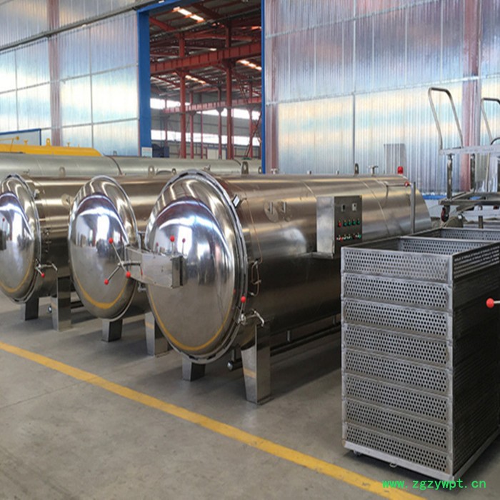 祥云达卧式杀菌锅 卤味杀菌釜 杀菌灭菌设备 燕窝杀菌锅 肠类杀菌锅 可定制咨询购买 卧式杀菌锅图2