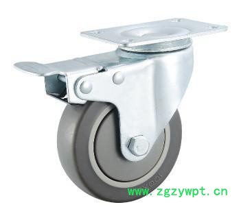 批量生产 灭菌设备万向脚轮 灭菌设备轮子 4寸平底刹车脚轮图2