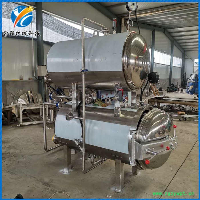 杀菌釜 肉制品灭菌杀菌锅 水浴式灭菌设备 小型卤肉杀菌锅 杀菌锅采购 宇联电加热水浴式杀菌釜图2