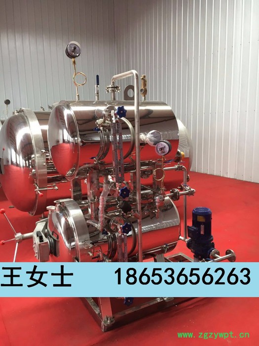 食品高温灭菌设备厂家,诸城万华机械,牛肉干高温杀菌锅图2