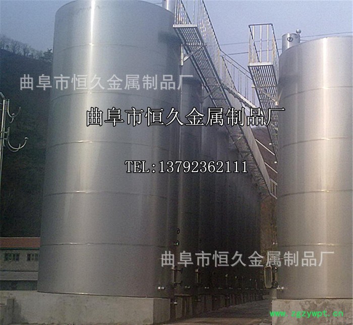 标准食品级304不锈钢储罐制作 现场制作储罐 发酵罐 储酒罐图3