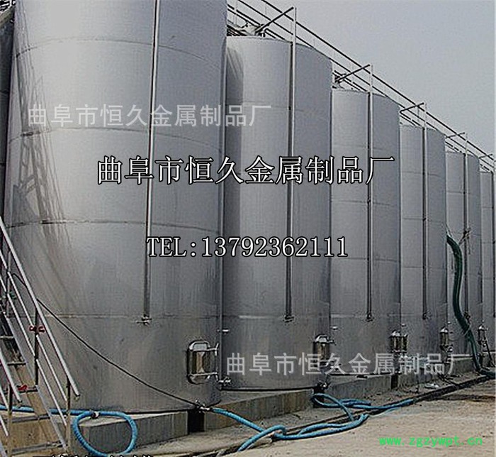 大型不锈钢储罐 不锈钢发酵罐 酒精罐 储酒罐 规格齐全 工艺图2