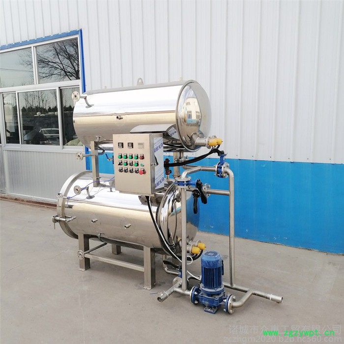 众惠900型电加热高温杀菌锅 罐头灭菌设备 燕窝高压杀菌釜图5