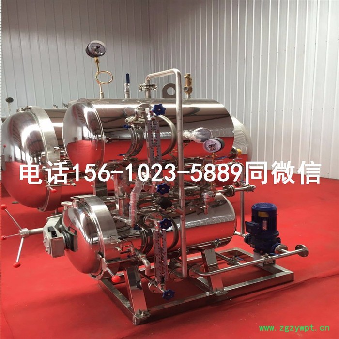 山东万华900*1800卤肉高温杀菌锅 卤蛋灭菌设备 卤肉灭菌锅图4