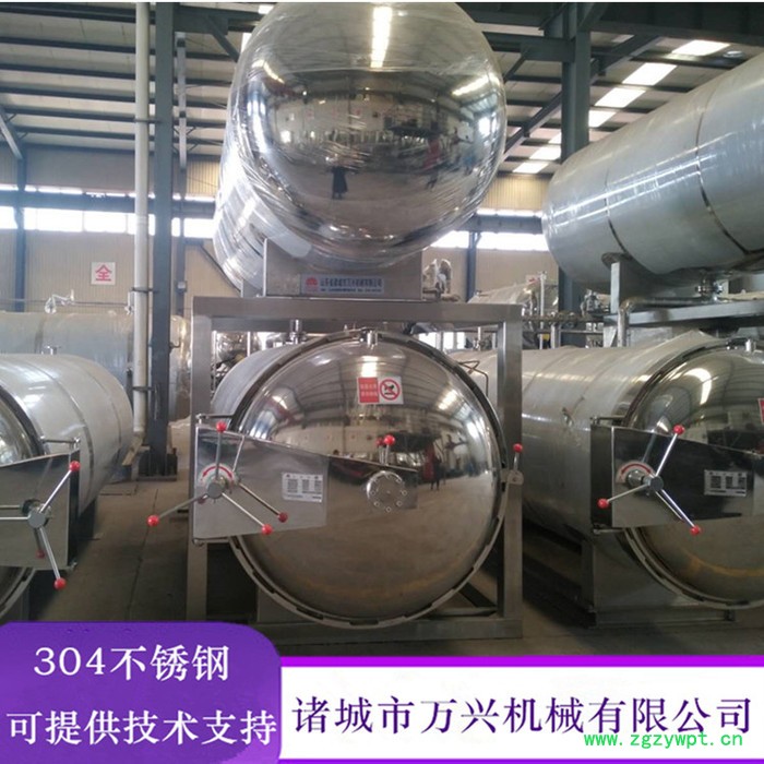 休闲零食杀菌锅 卤制品旋转杀菌釜 鱼蛋高温杀菌锅 全自动熟食双层灭菌设备厂家图5