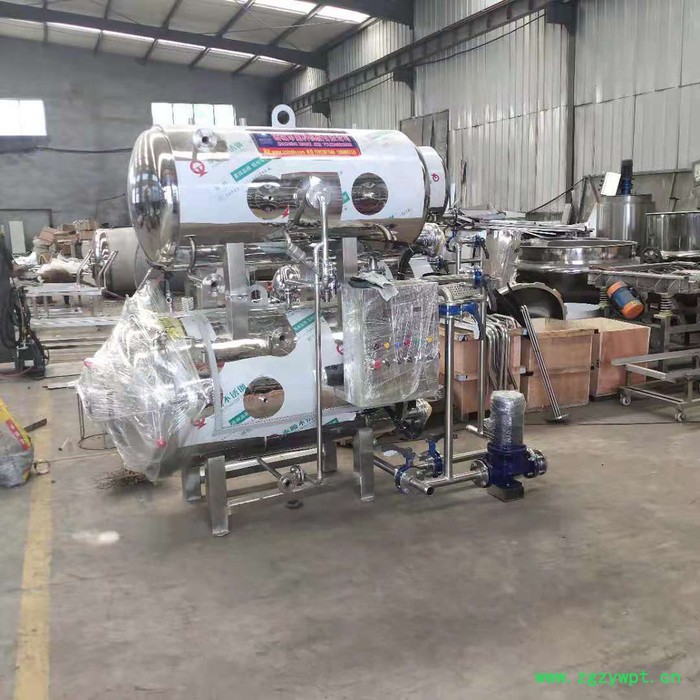 星科 江西熏肉制品灭菌锅 海参反压蒸煮杀菌锅  全自动商用双锅并联水浴高温高压灭菌设备图4