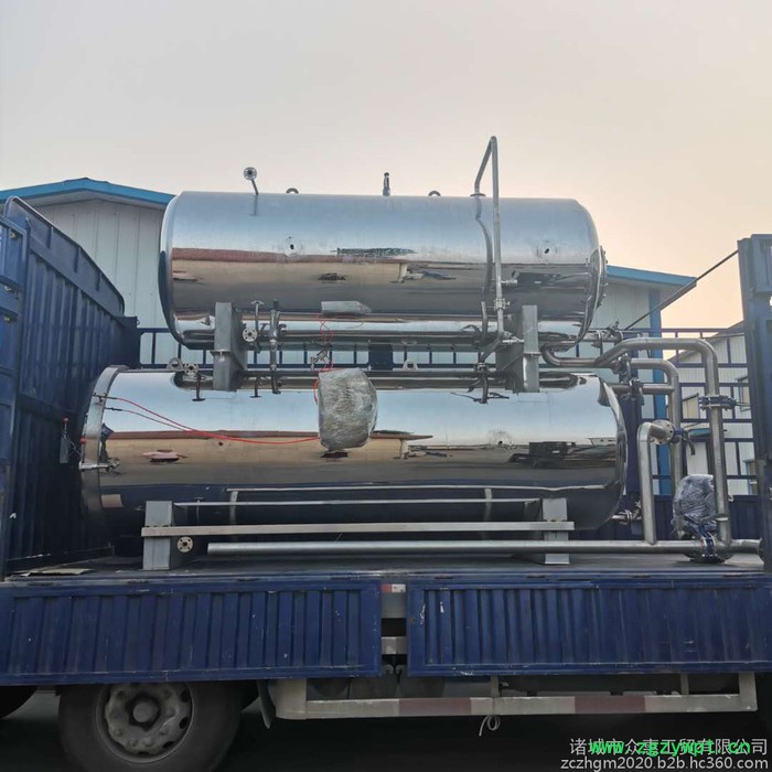 众惠1000型全自动杀菌锅 卤蛋灭菌设备 真空包装高温杀菌釜图3