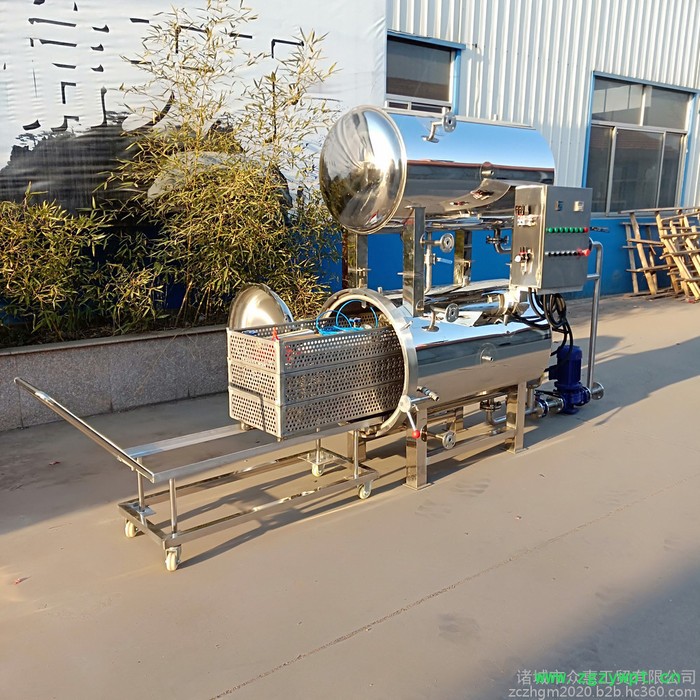 众惠1000型全自动杀菌锅 卤蛋灭菌设备 真空包装高温杀菌釜图4