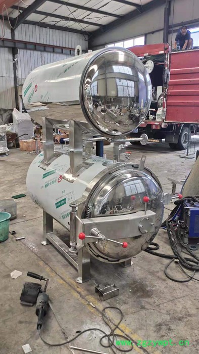 星科 杀菌机 商用卧式杀菌锅 300L水浴烧鸡灭菌设备 真空熟食杀菌釜图5