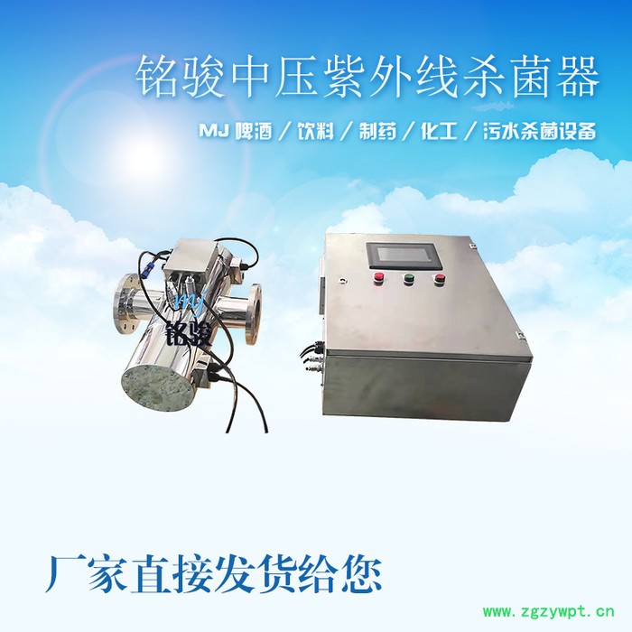 供应山东青岛冷印制品用水灭菌设备中压紫外线消毒器管道式杀毒设备图3