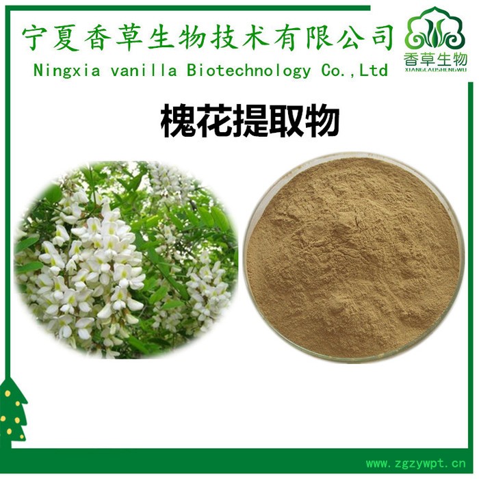 香草生物 槐实提取物比例提取 槐角甙98% 槐实粉 槐角提取物提取液图4