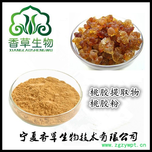 桃胶原粉96% 香草生物批发桃胶粉溶于水成糊状 桃胶提取物现货图6