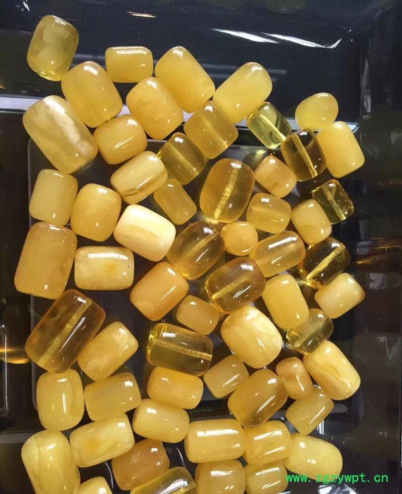 乌克兰琥珀原料 琥珀蜜蜡桶珠直销 可来料加工图2