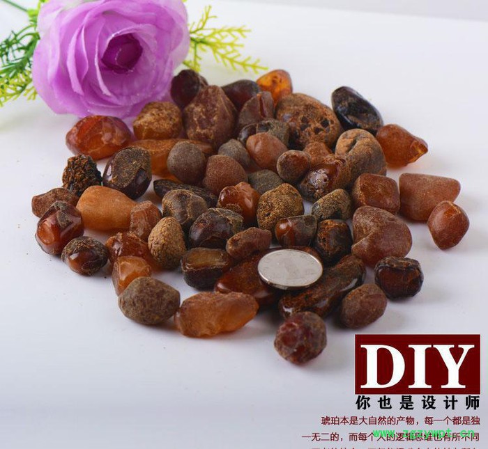 天然琥珀蜜蜡原石 DIY琥珀配件 波罗的海琥珀图2
