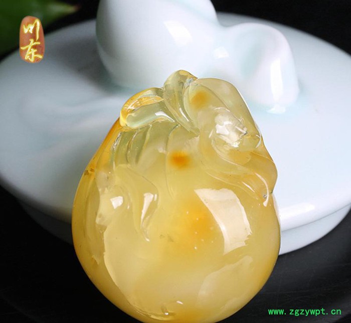川东琥珀蜜蜡吊坠无优化蜜蜡原矿雕刻件吊坠256图2