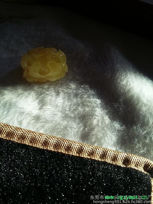 宏盛琥珀 天然鸡油黄蜜蜡琥珀100一克 花开富贵雕刻件10克以下图6