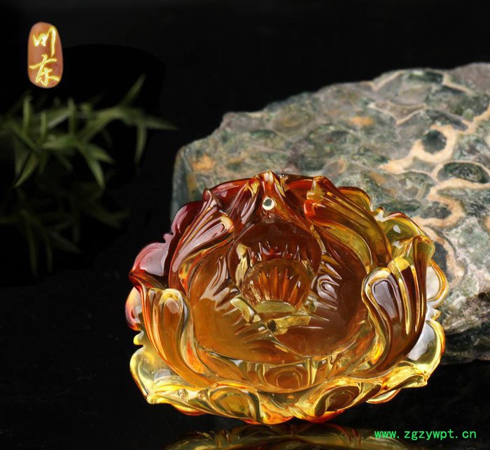 琥珀蜜蜡雕刻10一20克花开富贵吊坠 **琥珀蜜蜡雕刻件直销图3