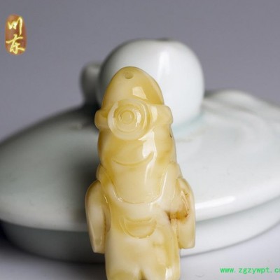 川东珠宝 **白蜜蜡吊坠 琥珀蜜蜡5克以下小挂件 蜜蜡背云