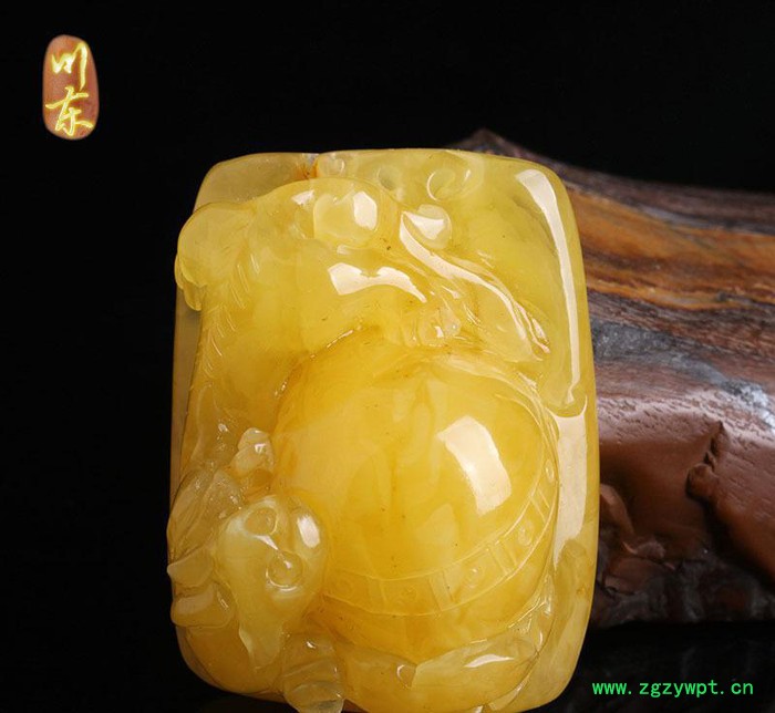 川东琥珀蜜蜡雕刻吊坠无优化原矿蜜蜡打磨挂饰91-1图2