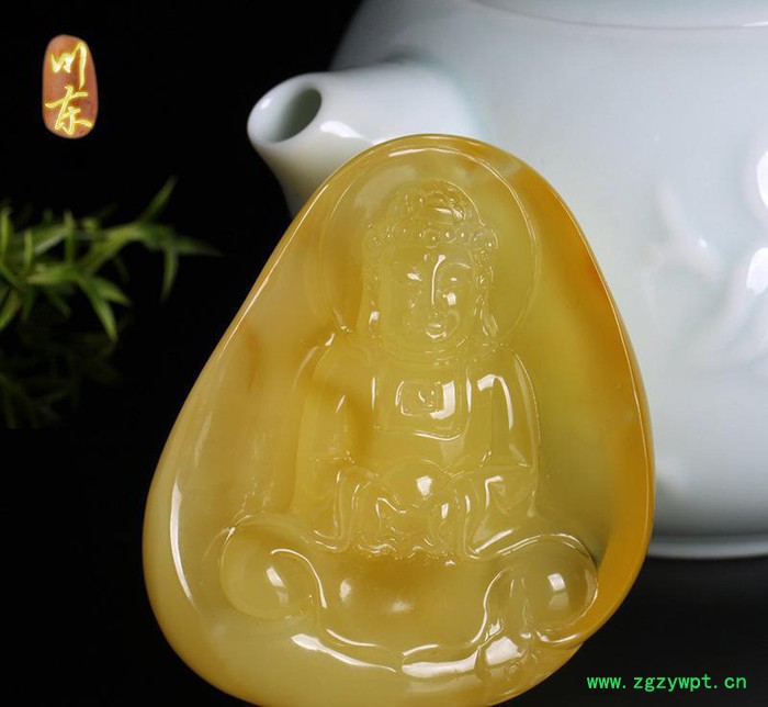 川东 乌克兰琥珀蜜蜡吊坠 无优化收藏级真品蜜蜡雕刻件6图2