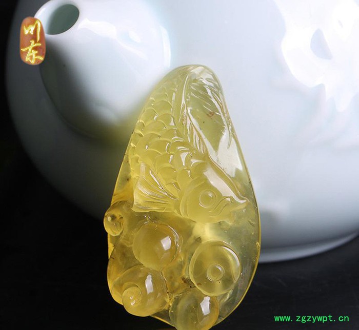 川东 琥珀蜜蜡坠子蜜蜡原石雕刻吊坠286-295直销图2