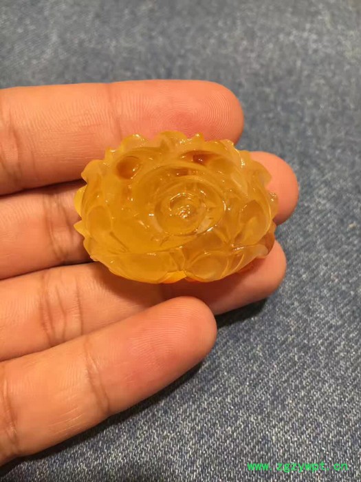 恒藏琥珀 波罗的海天然蜜蜡牡丹吊坠 原矿蜜蜡 工厂直销图2