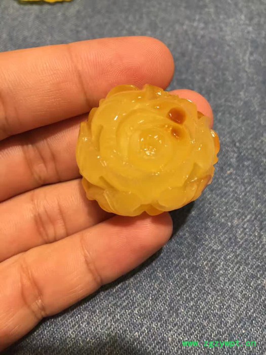 恒藏琥珀 波罗的海天然蜜蜡牡丹吊坠 原矿蜜蜡 工厂直销图3
