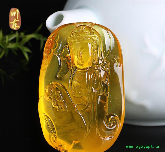 川东珠宝琥珀蜜蜡天然吊坠 无优化老蜜蜡雕刻挂件51-57图3
