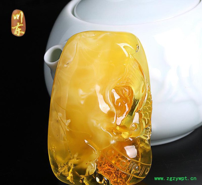 川东珠宝直销琥珀蜜蜡吊坠 20-30蜜蜡原石雕刻件31图3