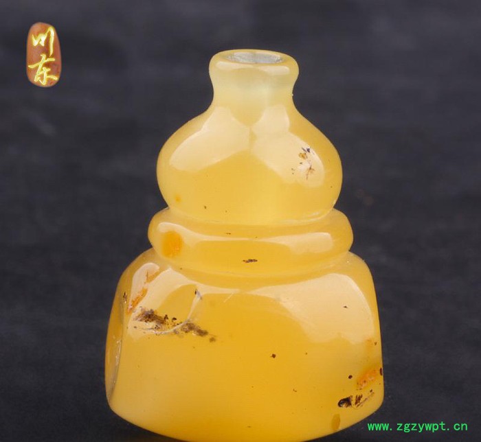 ** 琥珀蜜蜡金珀三通佛头 直销编号1-7图3