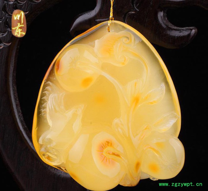 蜜蜡雕刻 波罗的海乌克兰琥珀蜜蜡雕刻挂件图2