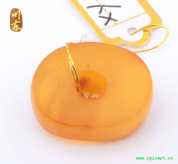**琥珀蜜蜡藏式老蜜蜡算盘珠隔片平安扣挂件XY54-60图2