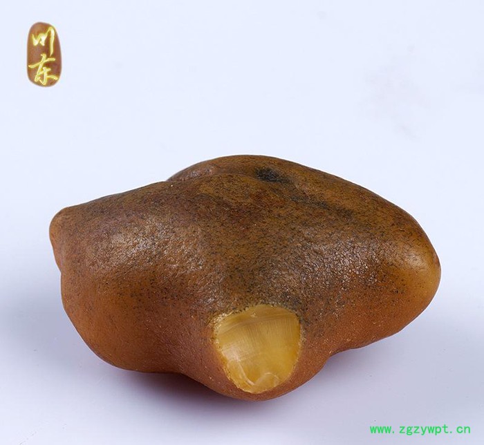 川东珠宝 琥珀蜜蜡原石 罕见蜜蜡脑纹原石 天然蜜蜡原矿图3