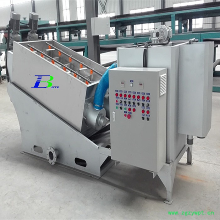 叠螺式污泥脱水机 叠螺脱水机 固液分离设备厂家 海藻浆液分离设备图8