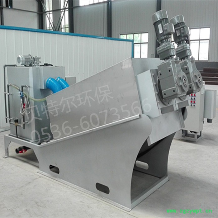 叠螺式污泥脱水机 叠螺脱水机 固液分离设备厂家 海藻浆液分离设备图5